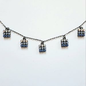 Rustic Blue Accent Necklace